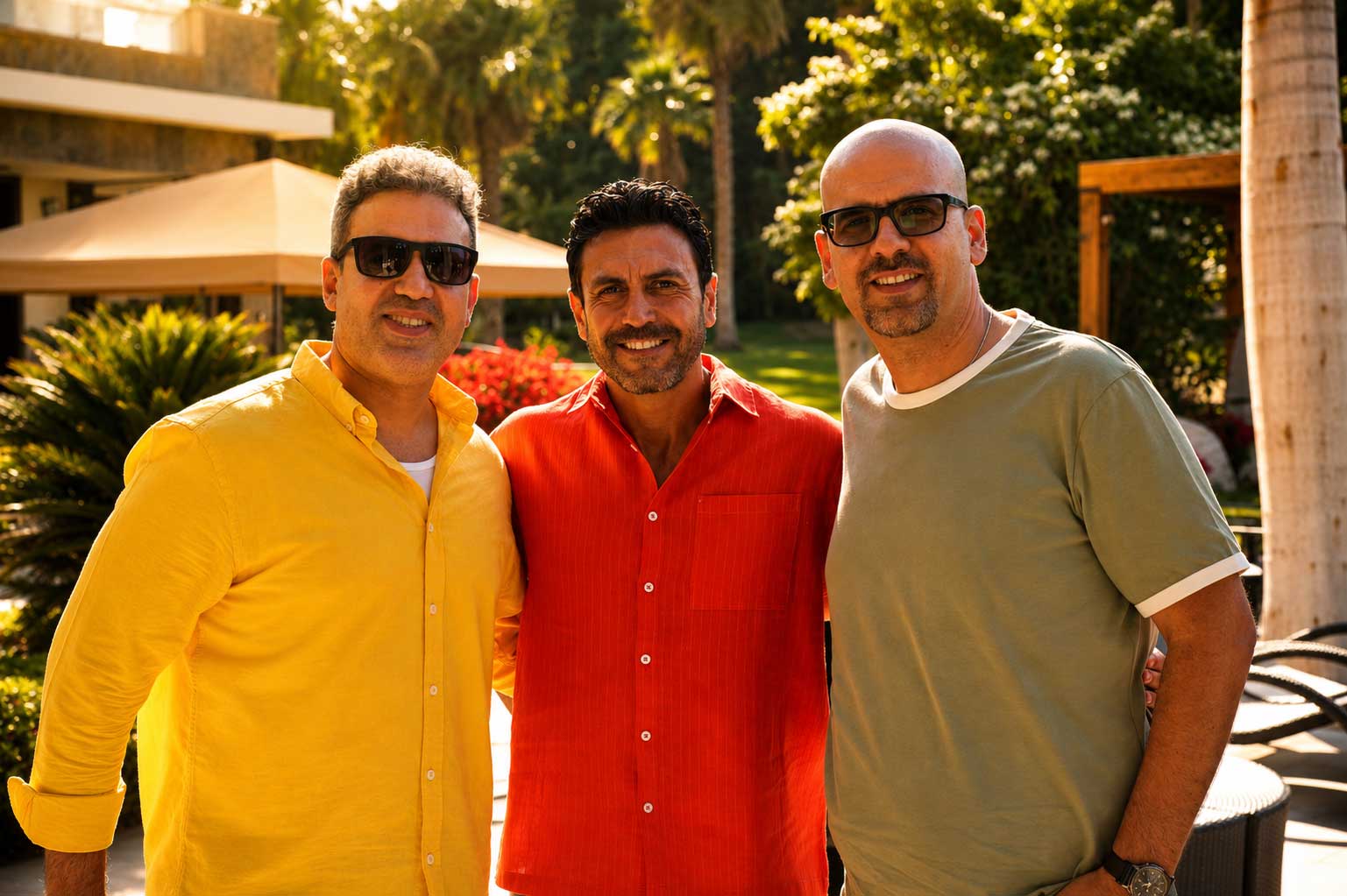 Behind the scenes — a happy moment on the Lahza set